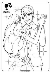 free printable barbie pdf coloring pages 12