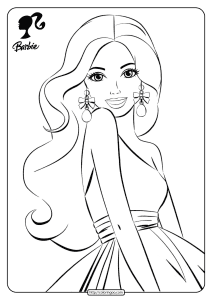 free printable barbie pdf coloring pages 17