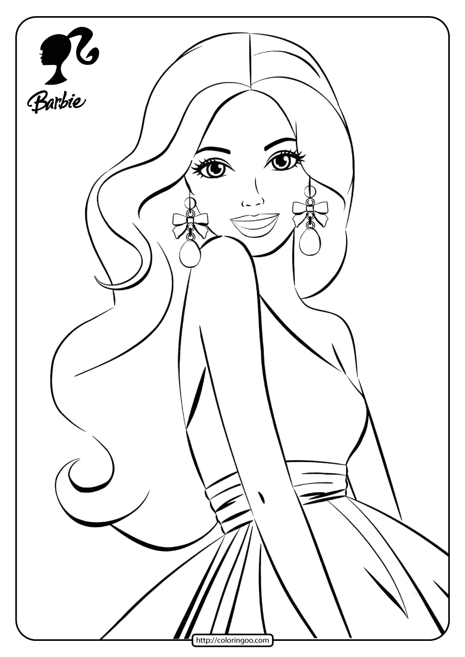 Free Printable Barbie Doll Pdf Coloring Pages 17