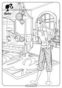 free printable barbie pdf coloring pages 18