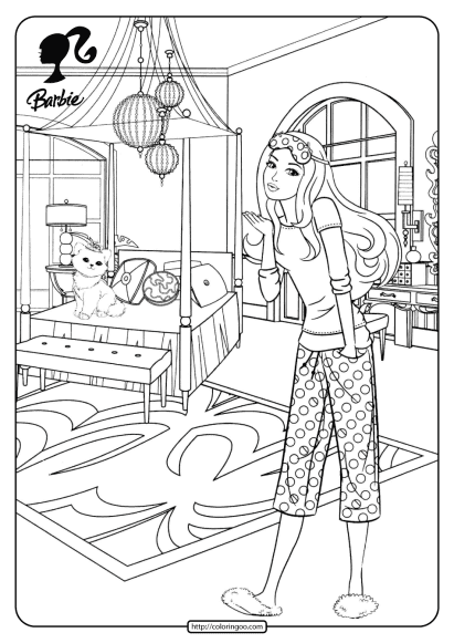 free printable barbie pdf coloring pages 18