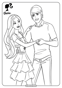 free printable barbie pdf coloring pages 20