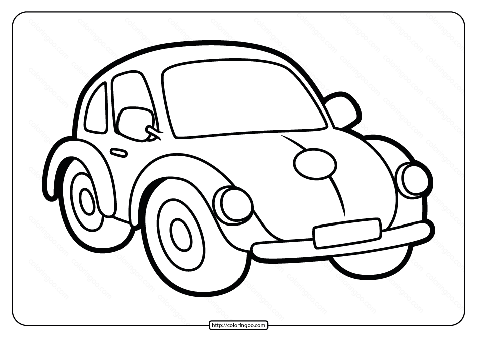 free printable beetle pdf coloring page