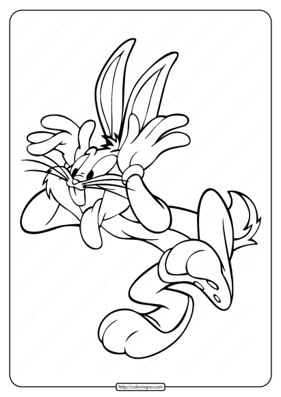 free printable bugs bunny neener coloring page