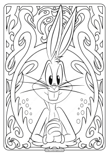 free printable bugs bunny pdf coloring page