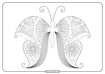 free printable butterfly pdf coloring pages 55 e1591097376751