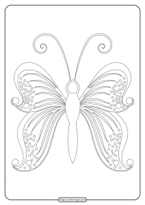 free printable butterfly pdf coloring pages 56