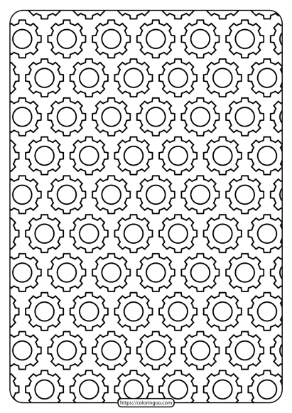 free printable gear outline pdf patterns 02