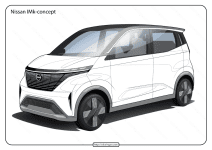 free printable nissan imk concept pdf coloring page