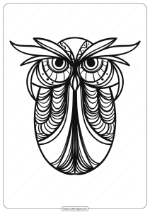 free printable owl coloring page 007