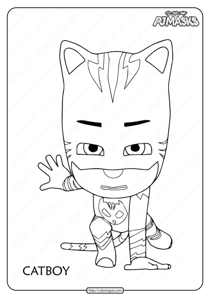 free printable pj masks catboy coloring pages