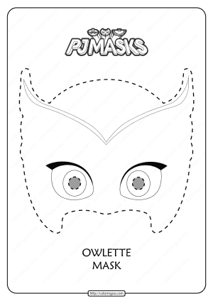 free printable pj masks owlette coloring page
