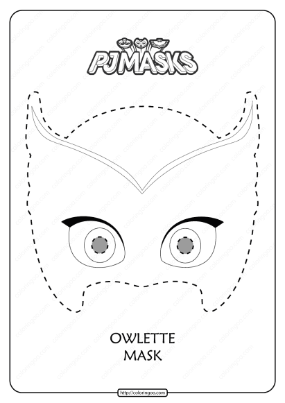 free printable pj masks owlette coloring page