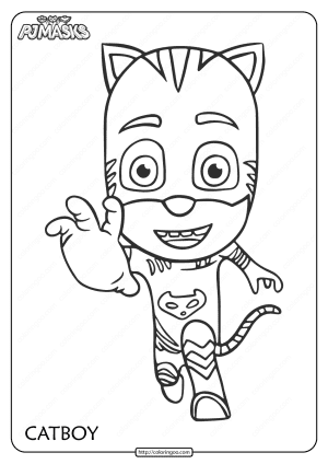 Free Printable PJ Masks Catboy Pdf Coloring Page