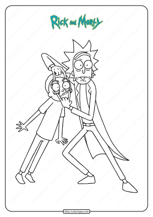 Free Printable Rick and Morty Coloring Pages