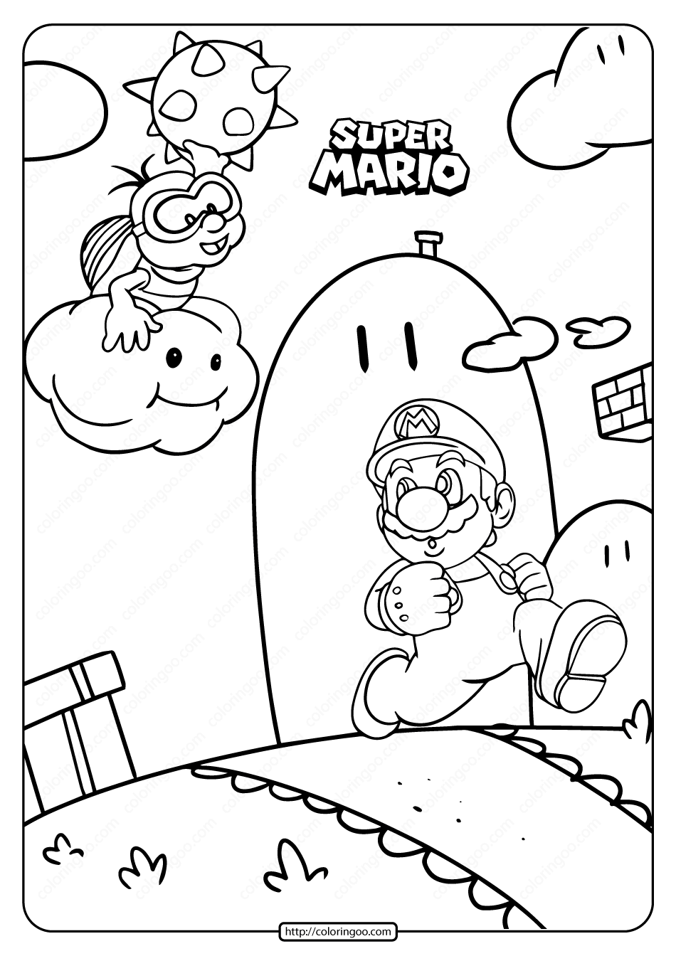 Mario Printable Coloring Free Printable US Mario Printable Coloring Free Printable US