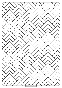 free printable triangular shapes pdf coloring page