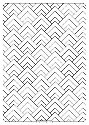 Free Printable Triangular Shapes Pdf Coloring Page