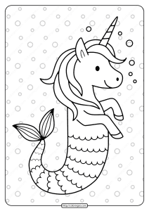 printable free unicorn pdf coloring book