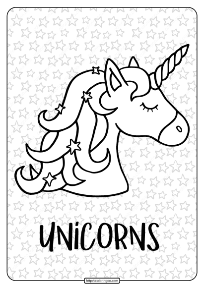 free printable unicorns are real pdf coloring page