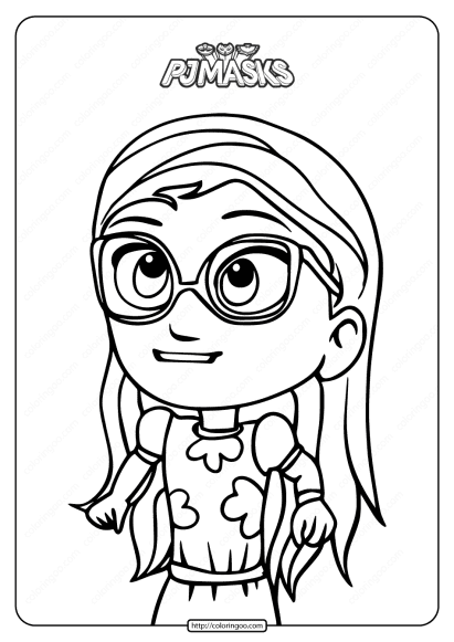 pj masks owlette printable pdf coloring page