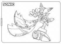 printable sonic miles tails prower coloring page