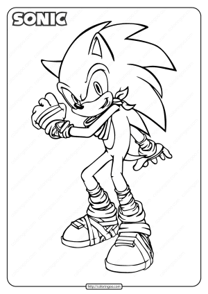 Printable Sonic Pdf Coloring Pages