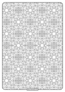 Free Printable Mandala Pattern Coloring Page 37