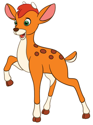 Free Printable Baby Deer Pdf Coloring Page