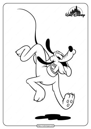 Free Printable Disney Pluto Pdf Coloring Page