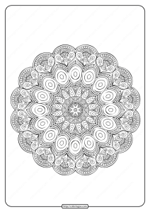 free printable mandala pattern pdf coloring page