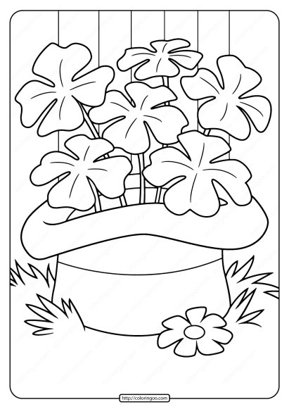 free printable saint patricks day coloring page