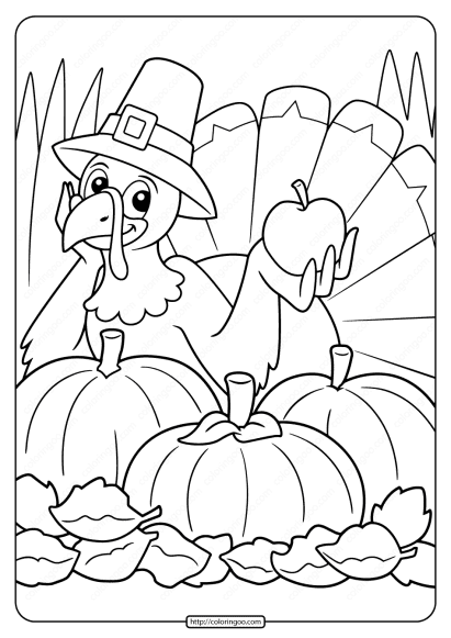 free printable thanksgiving turkey coloring pages