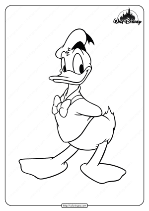printable donald duck pdf coloring pages