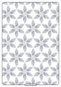 printable flower geometric pattern coloring page 04