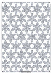 printable flower geometric pattern coloring page 07