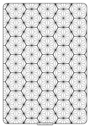 Printable Geometric Pattern Pdf Coloring Page 023