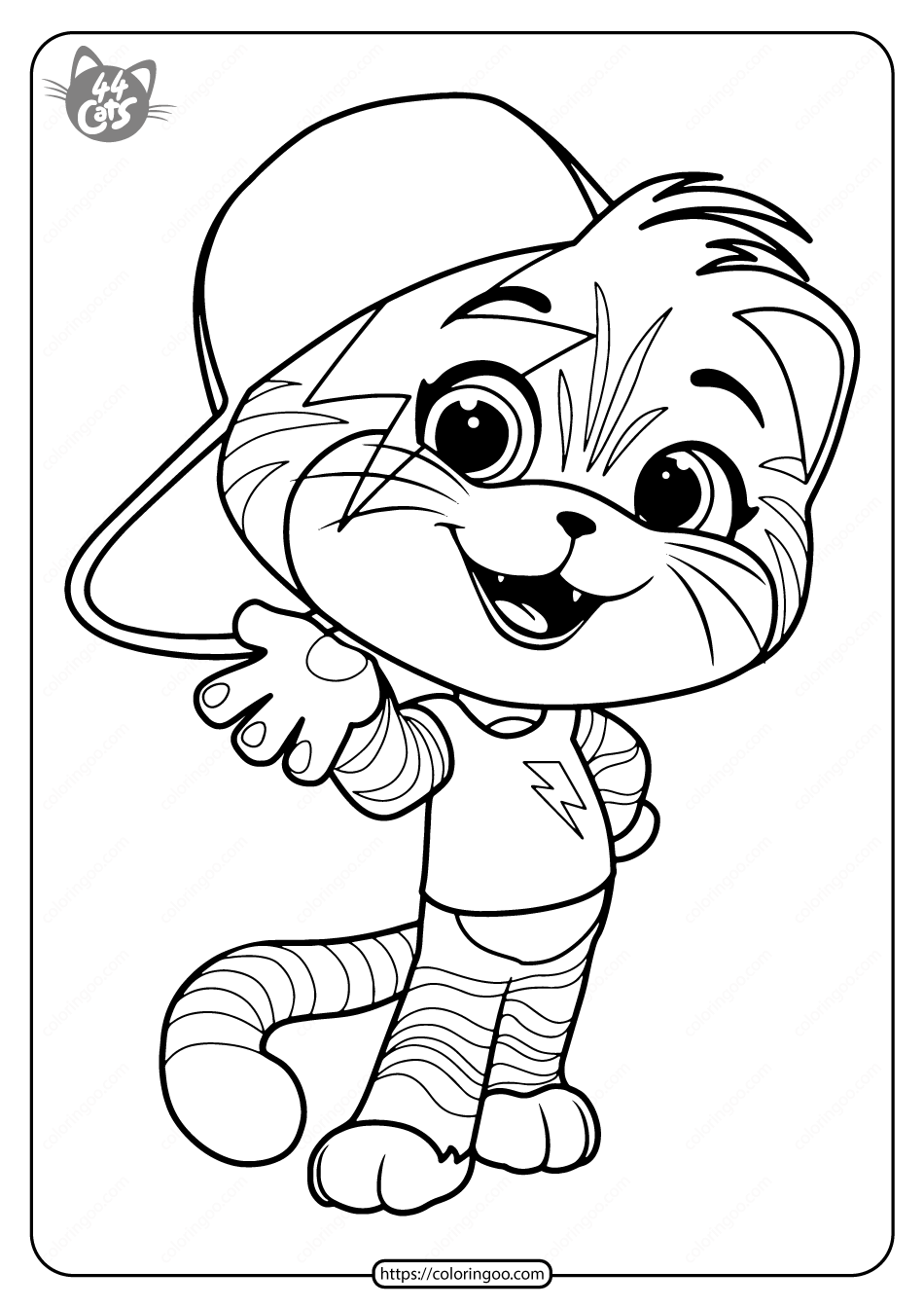 free printable 44 cats lampo pdf coloring pages