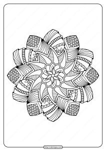 free printable adult floral mandala coloring page 55