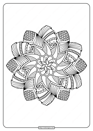free printable adult floral mandala coloring page 55