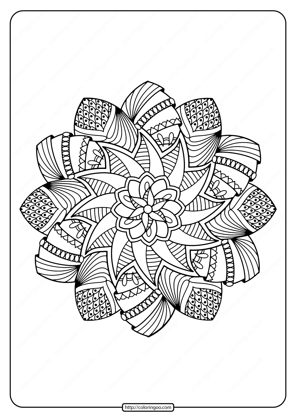 free printable adult floral mandala coloring page 55