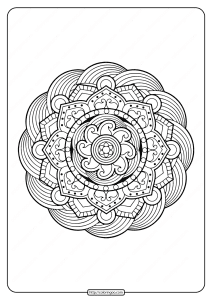 free printable adult floral mandala coloring page 57