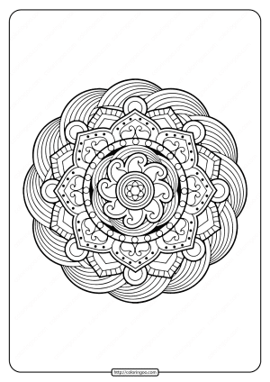 free printable adult floral mandala coloring page 57