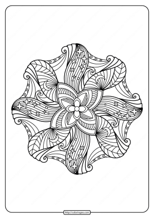 free printable adult floral mandala coloring page 58