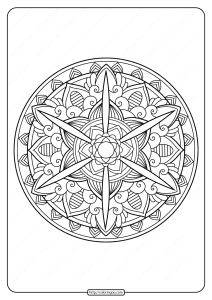 free printable adult floral mandala coloring page 61