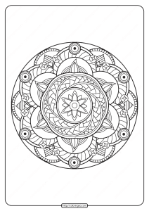 free printable adult floral mandala coloring page 62