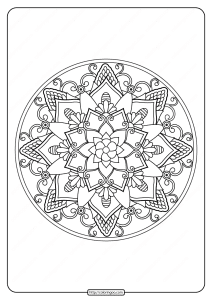 free printable adult floral mandala coloring page 66