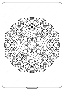 free printable adult floral mandala coloring page 67