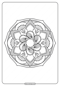 free printable adult floral mandala coloring page 68