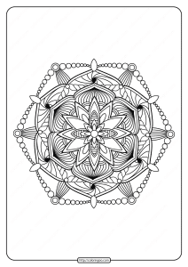 free printable adult floral mandala coloring page 69